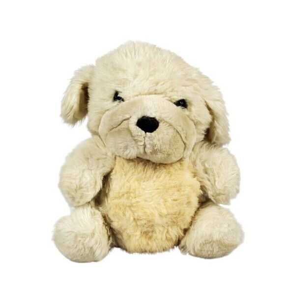 Vintage Wallace Berrie Labrador Retriever Plush  Cream Puppy Dog Furry Novelty - Picture 1 of 6